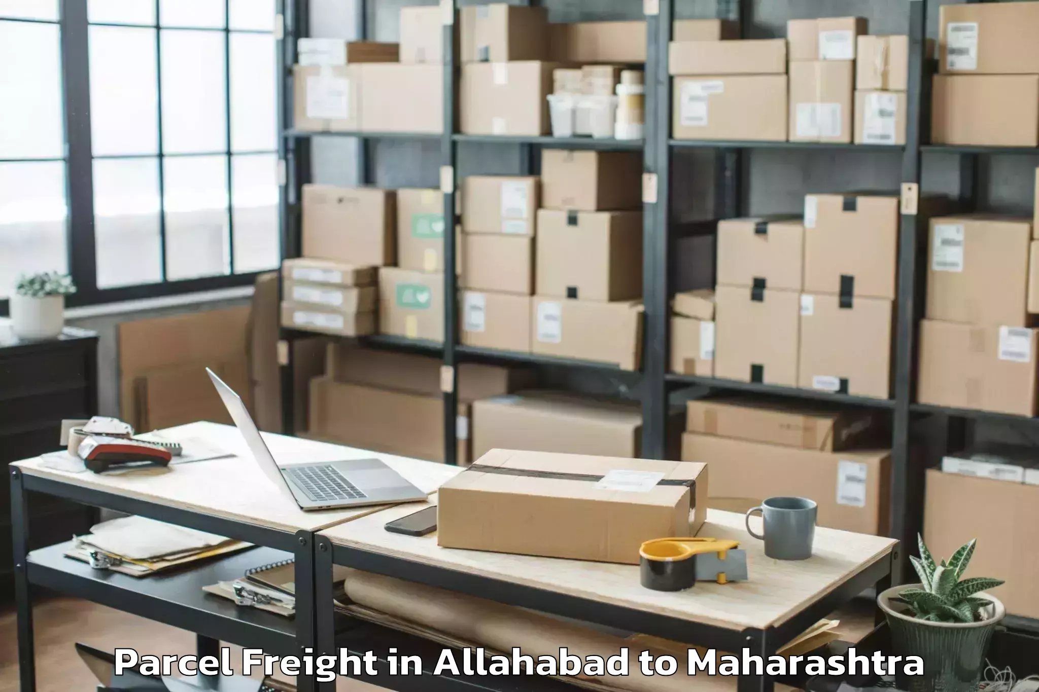 Easy Allahabad to Pombhurna Parcel Freight Booking